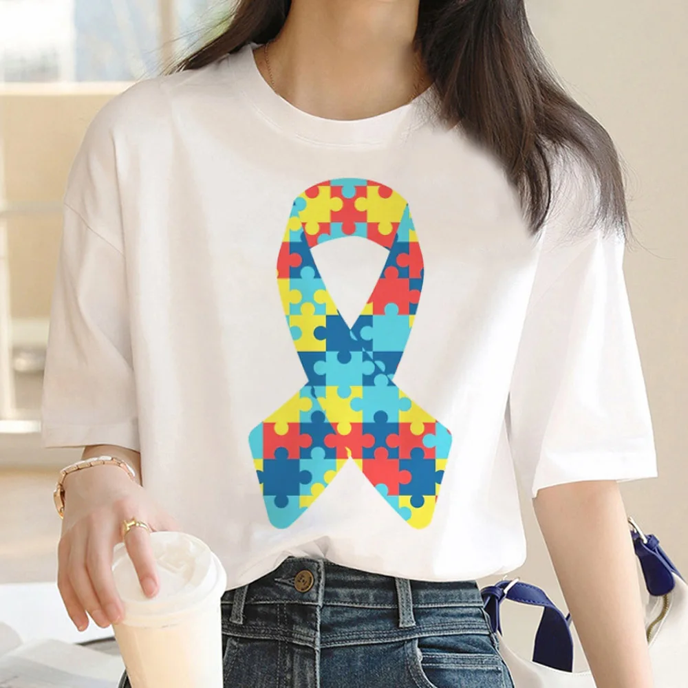 Autism Tee women comic graphic t-shirts girl manga funny clothing