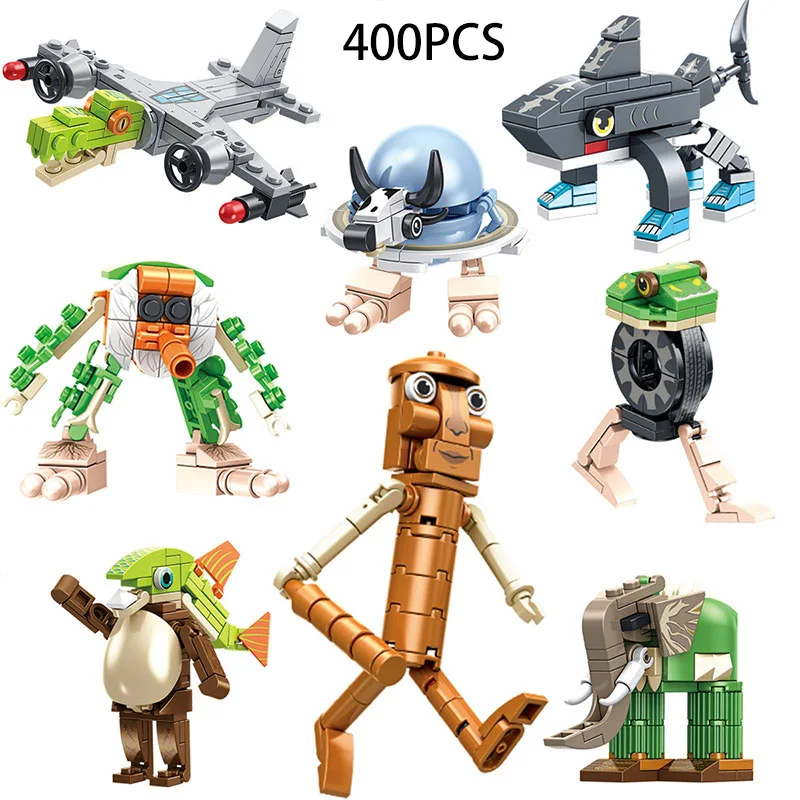 أحدث الطوب الإيطالي Brainrot تونغ تونغ الصحور أرقام Tralalero Tralala لتقوم بها بنفسك اللبنات التمساح كابوسينو الطوب لعبة الهدايا