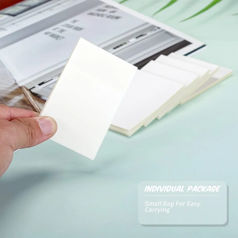 50 Blatt/Block, transparenter Haftnotizblock, wasserfest, selbstklebend, transparent, für Memos, Nachrichten, Erinnerungen, für Zuhause, Büro, Schule – Detail 7
