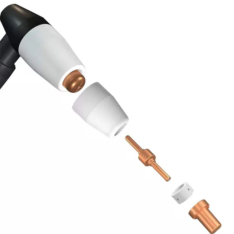 

Набор аксессуаров для плазменной резки Wenzhou PT31, 45 шт., 40А: электроды LG40, сопла, защитные колпачки, разделители для режущих инструментов