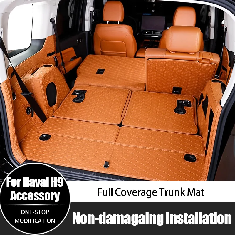 For Haval h9 Wholesale 7 Piece Foldable Trunk Mat High Quality Car Interior Accessories