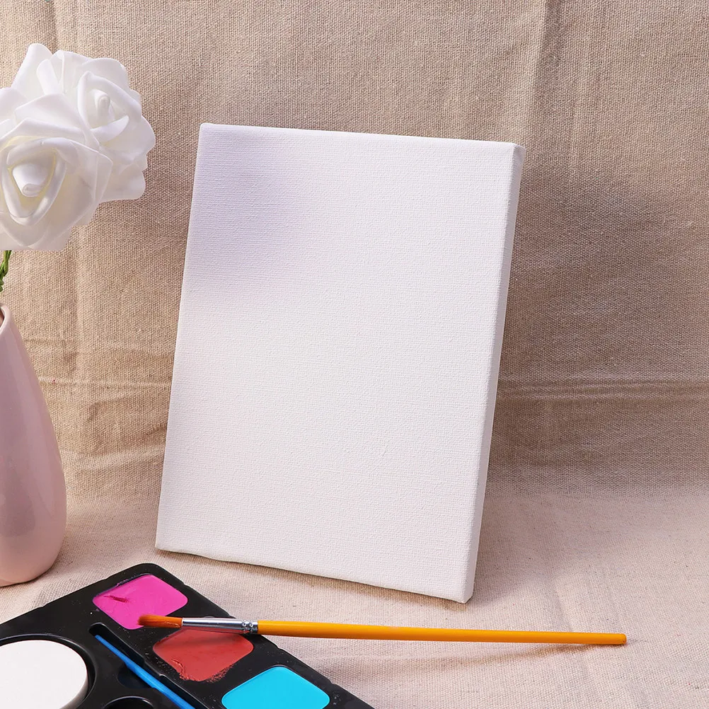 

Набор из 6 холстов на подрамнике (хлопок/лен) 30x40 см для рисования маслом, акрилом, гуашью, для домашнего творчества, школы, галереи