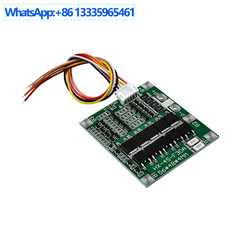 10Pcs For 4 strings 14.8V 16. Protection board 30A discharge, with equalization 18650 battery protection board
