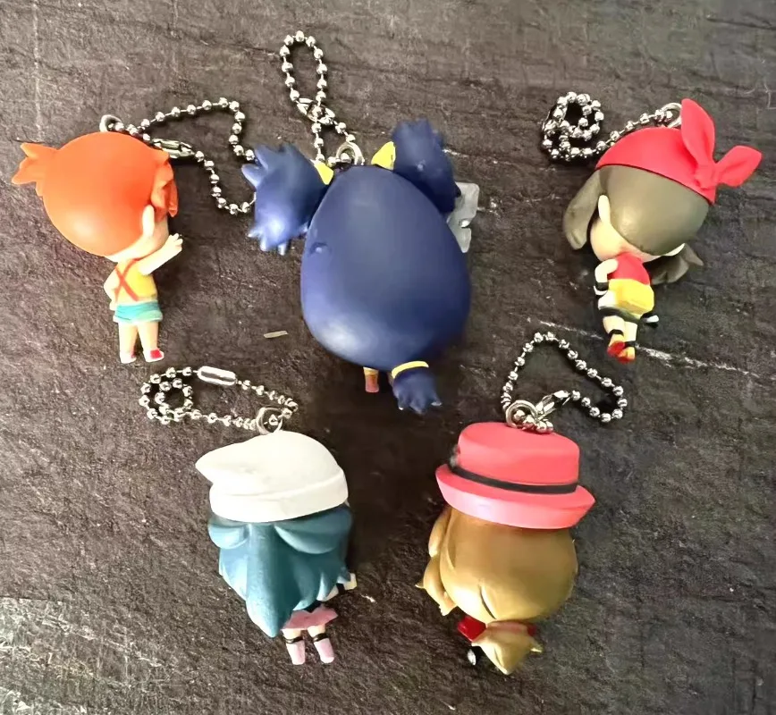 Gacha Pokemon Ash Ketchum Kan Dageraad Actiefiguur Model Speelgoed Ornament Cadeau Anime Perifere Hanger Kawaii Sleutelhanger