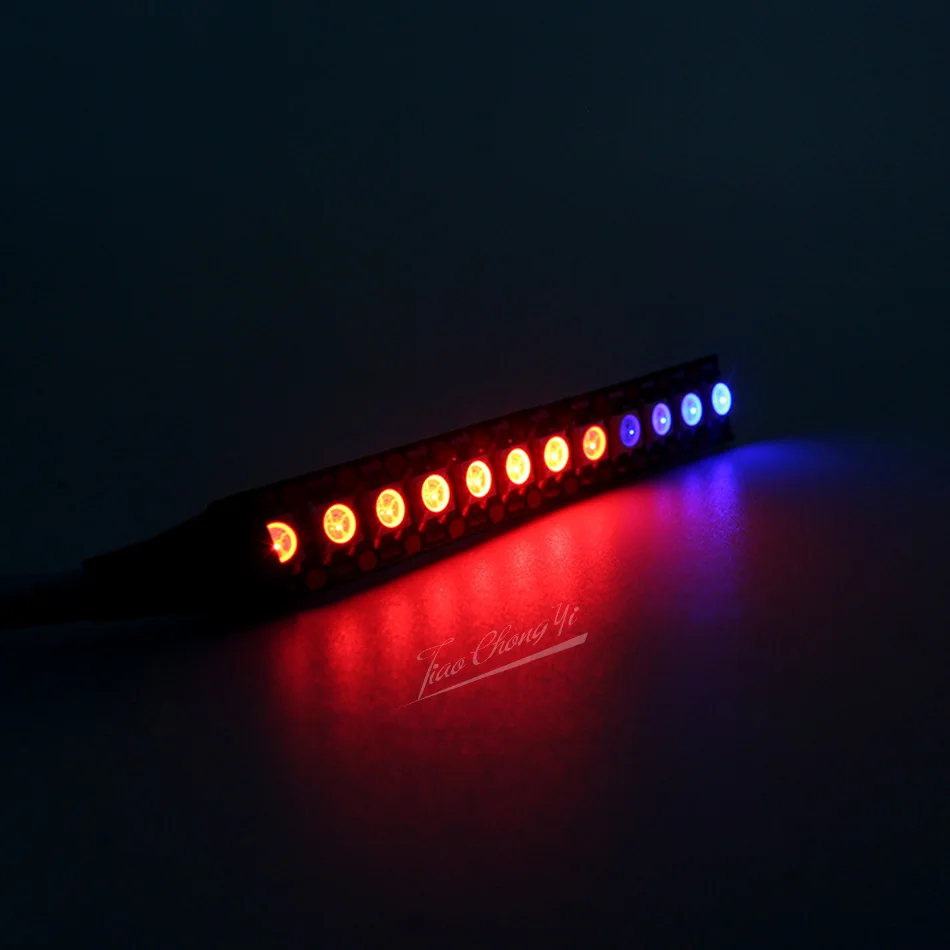 WS2812B Smart RGB LED Strip WS2812 Individually Addressable LED Light 6LEDs / 12LEDs Black/White PCB non-Waterproof IP30