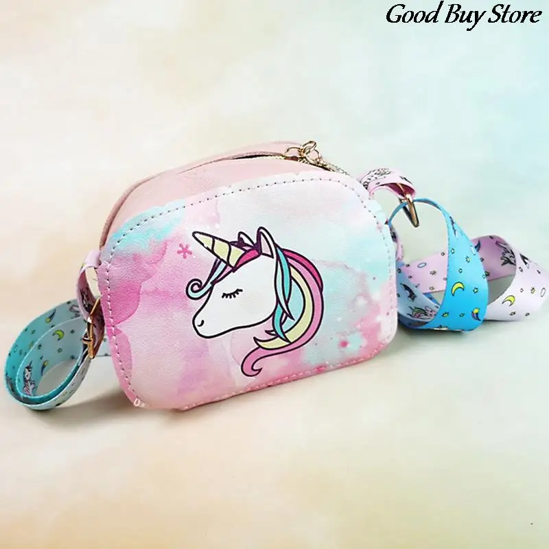 Colore squame di pesce borsa a tracolla bambini bambini borse moda principessa borsa da festa unicorno Mini portafogli borse a tracolla con paillettes