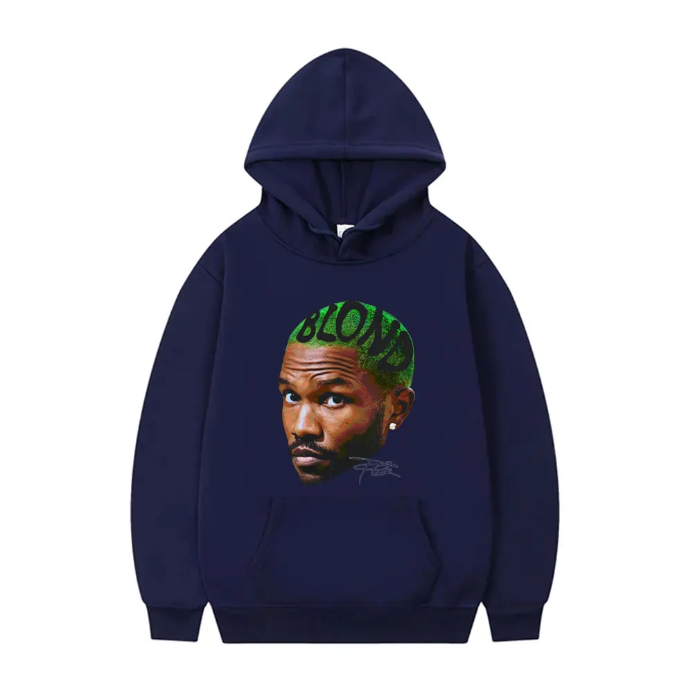 Rapper Frank Vintage Head Graphic Hoodie Men Women Ocean Hip Hop Streetwear Blond Fashion Oversized Pullover Man Fleece Hoodies