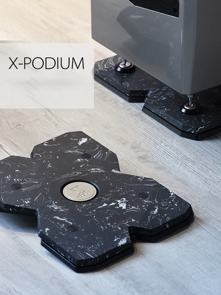 

HiFi Audio X-PODIUM Quartzstone Subwoofer Amplifier Shock absorber Speaker Isolator Pads Stand Base Bracket Support Rack