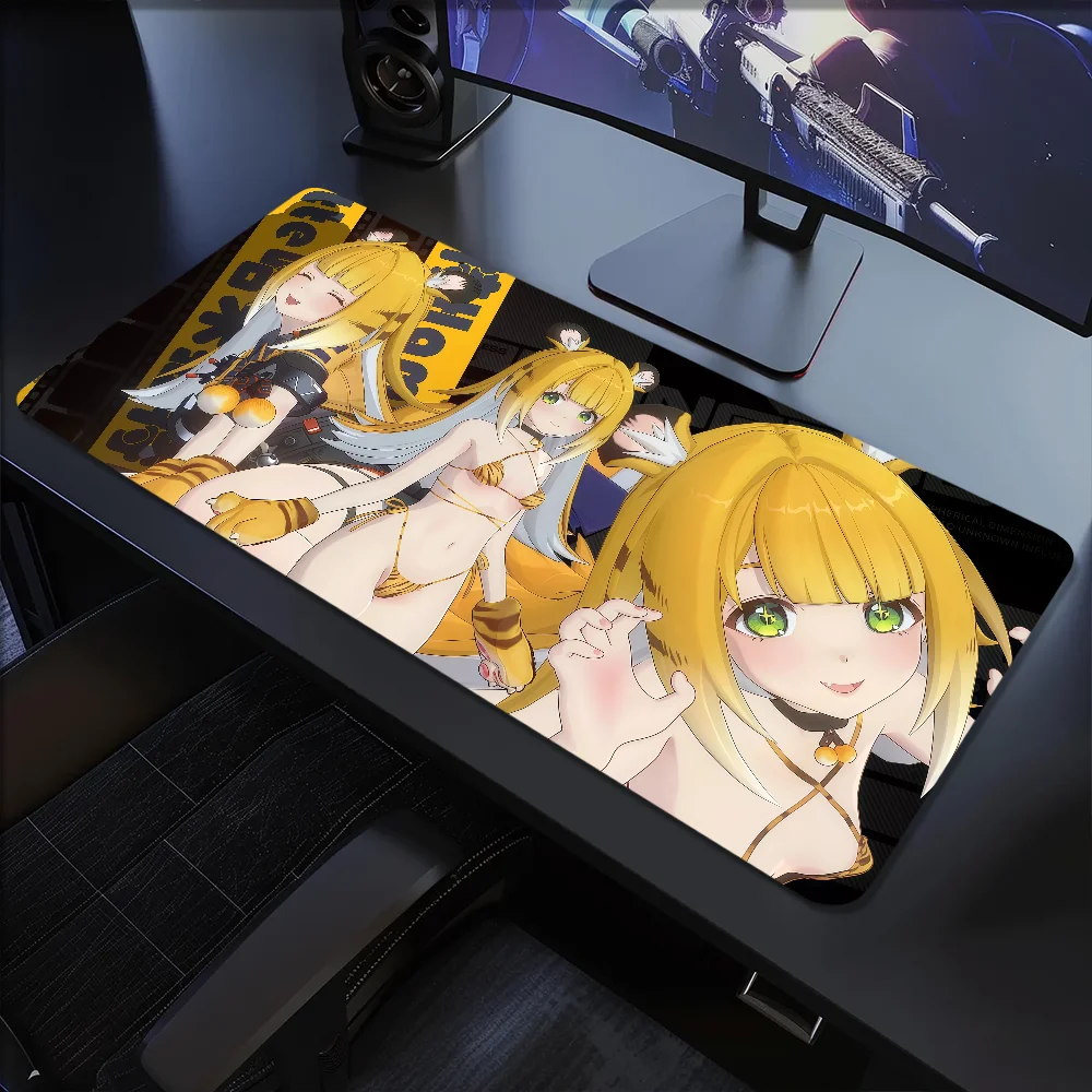 لوحة ماوس Ju Fufu Zenless Zone Zero Game q حصيرة مكتبية كبيرة لوحة مفاتيح مريحة للمكتب المطاط PC غير قابلة للانزلاق ومضادة للفرش مخصصة للمنزل