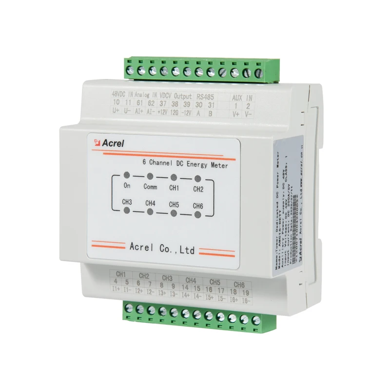 AMC16-DETT meerkanaals 5G-basisstation -48V DC energiemeter met RS485 MODBUS-RTU