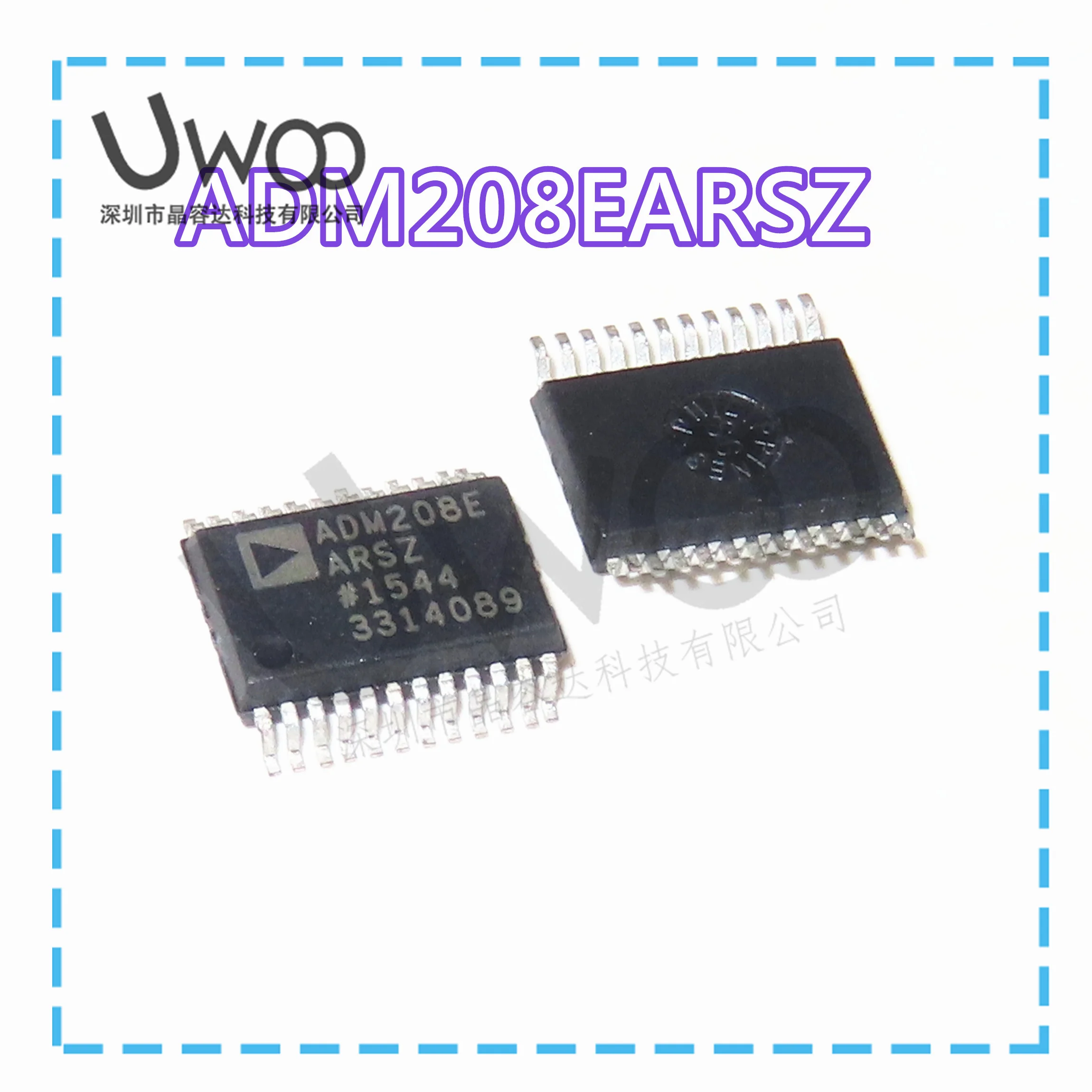 100%Original New   ADM206EARZ ADM206 RS-232 SOIC-24  ADM208EARSZ ADM208 SSOP24 IC