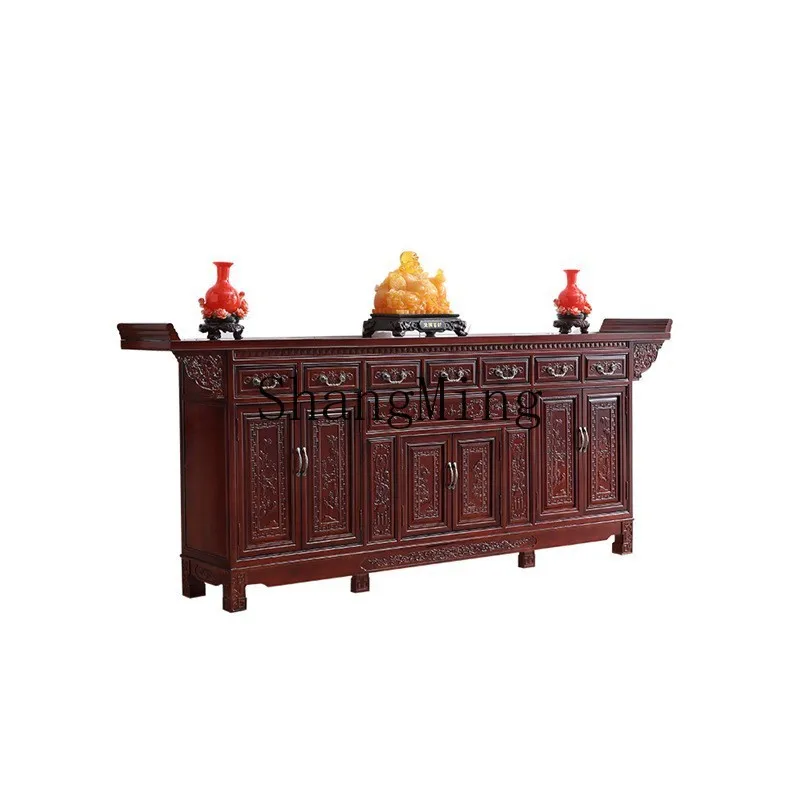 

FG main house middle hall cabinet new Chinese style counter table incense case household living room spring platform solid wood