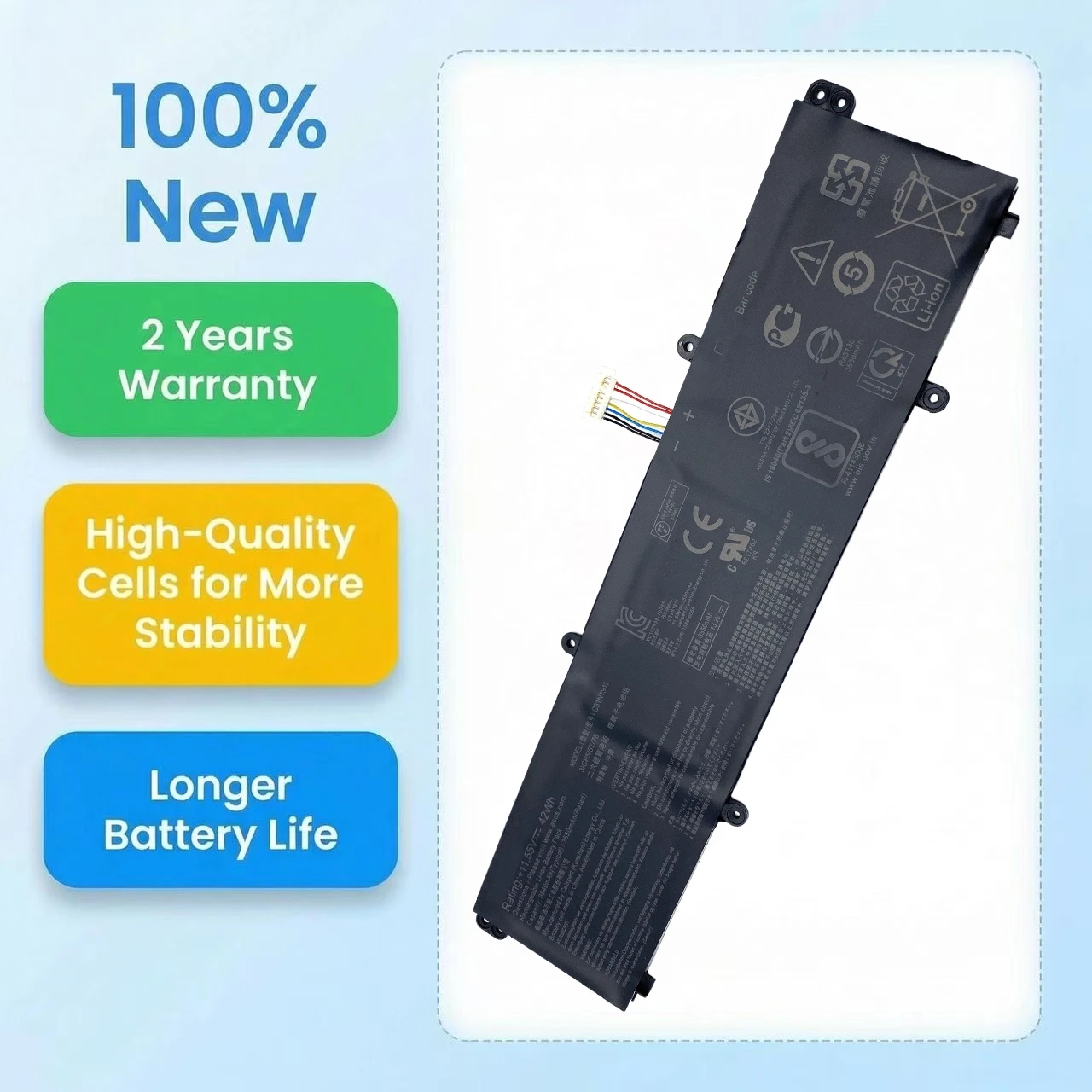 B31N1911 C31N1911 Laptop Battery For ASUS Vivobook Flip 14 TM420 A413 K413 M413 S413 X421 M3400QA Redolbook14 X1502Z V4050E/F