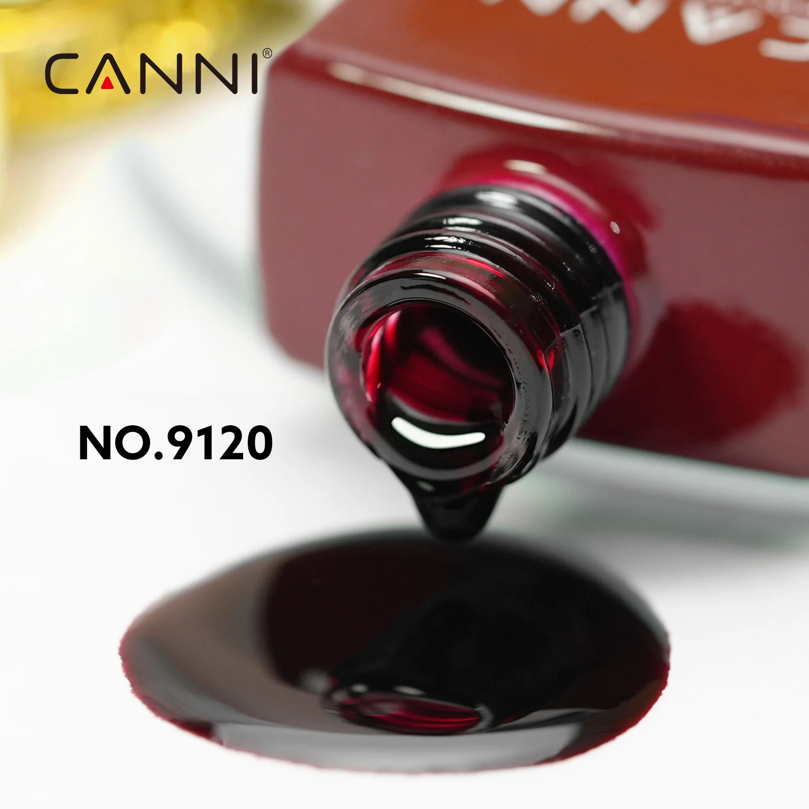 CANNI TPO/Hemmenfreier Nagelgellack, weihnachtliche rote Farbkollektion, semi-permanenter Gel-Lack, 9 ml, französisches, wunderschönes Farbgel – Detail 5