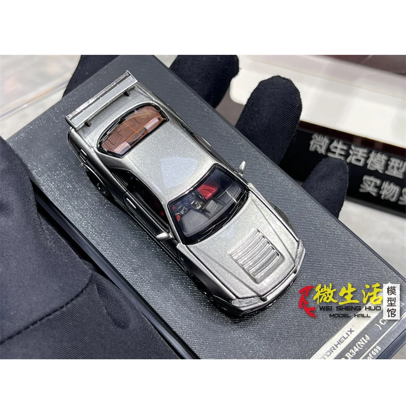 Motorhelix 1:64 Skyline GTR R34 CRS VER Diecast Model Car