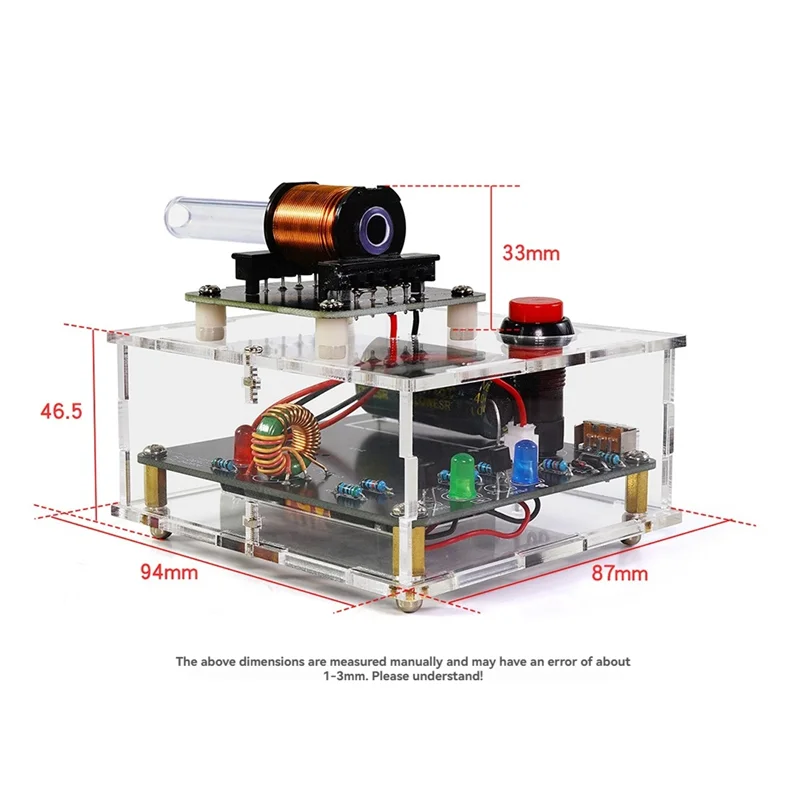 محول الارسال الكهرومغناطيسي الجهد العالي DC3V لتقوم بها بنفسك مجموعة وحدة تعزيز الملف لممارسة اللحام