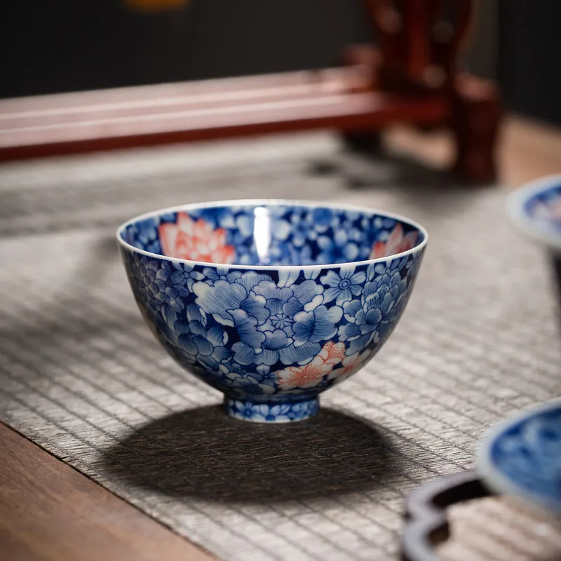 

Фарфоровая чашка для чая ручной росписи из Цзиндэчжэня, тонкостенная, персонализированная, для индивидуального использования, изысканная китайская посуда