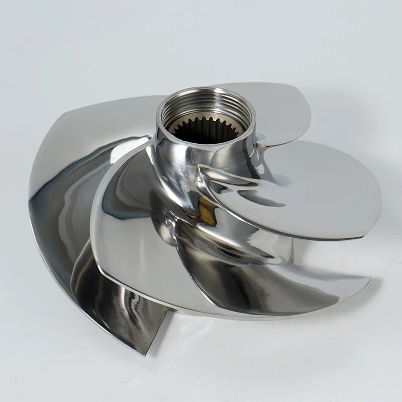 New Stainless Steel Seawater Resistant 4 Blades Impeller-159mm Diameter Pitch 10/18 Replacement for Seadoo GTI LTD 155