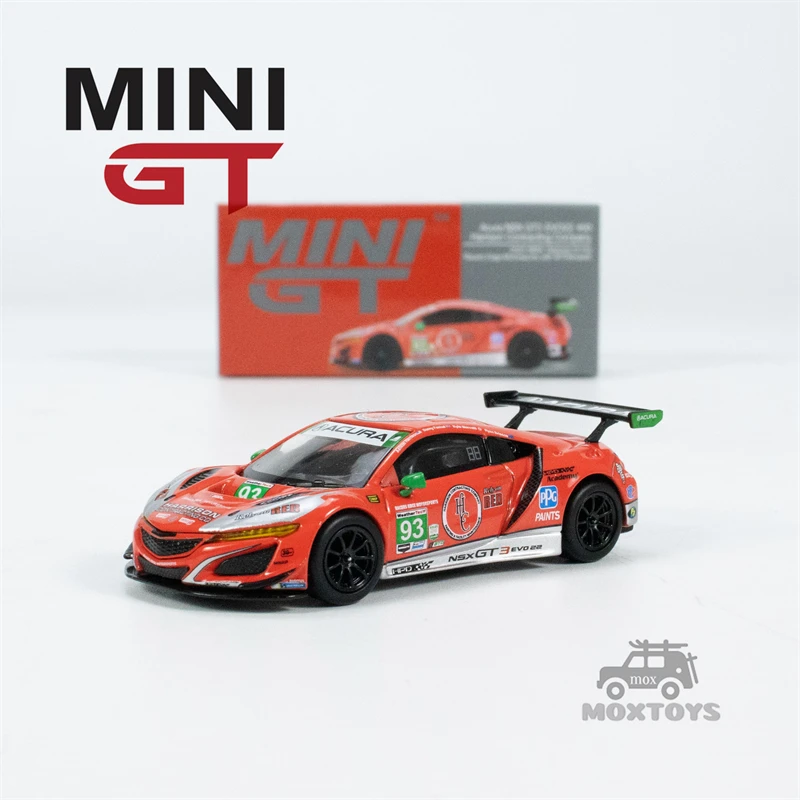 

Мини GT 1:64 Acura NSX GT3 EVO22 #93 WTR гоночные кромки для автоспорта литая модель автомобиля