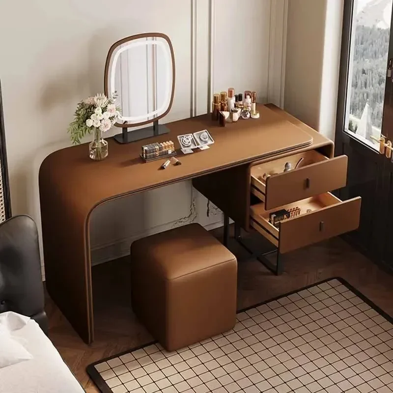 

White Wood Stool Dresser Eithe Bedroom Box Nordic Modern Women Luxury Dressing Table Storage Makeup Comoda Pra Quarto Furniture
