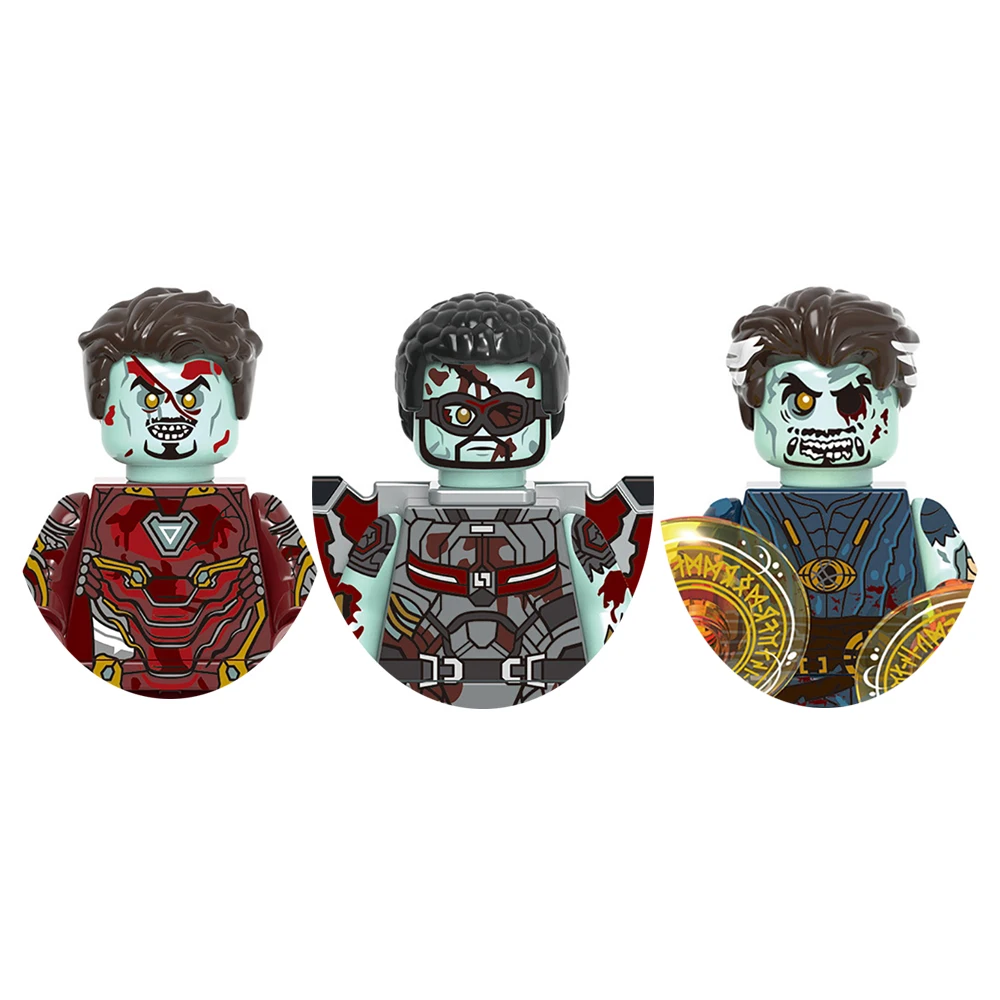 

Popular Movie Character Building Block Boys Funny Christmas Gifts Models Creative Iron Man Hawkeye Shape Puzzle Assembly Toys