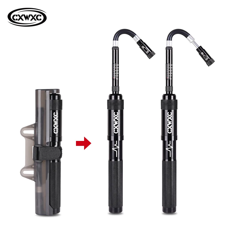 

Велосипедный насос CXWXC для MTB и шоссейных велосипедов, 260PSI, для накачки шин, с клапанами Schrader и Presta, портативный ручной воздушный насос с манометром