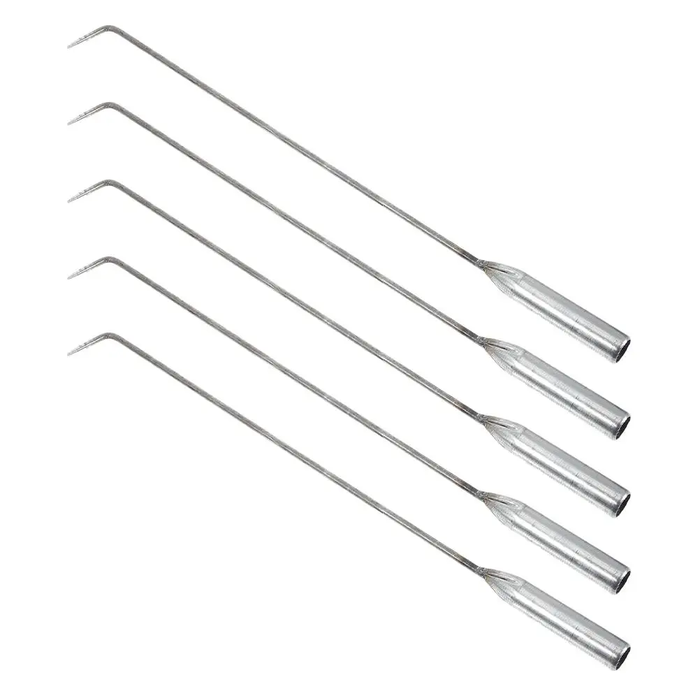 

5 pcs BBQ Hook Durable Steel for Fireplace Camping Outdoor Pit Tools Coal Blower Accessories Safe Practical