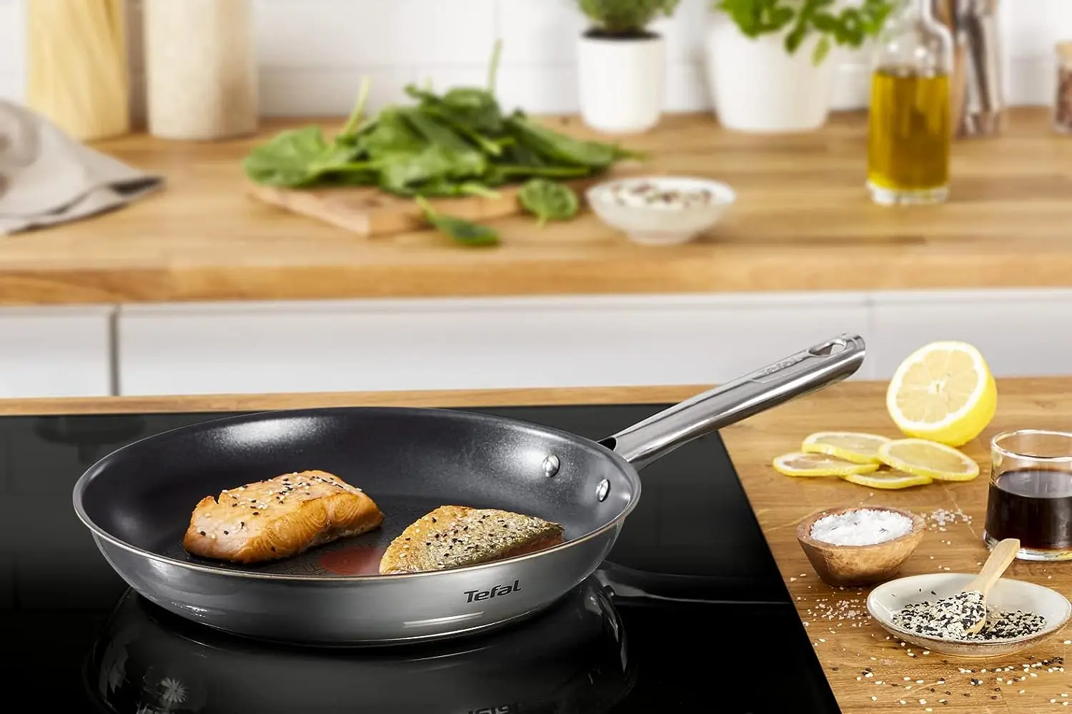 TEFAL DUETTO 3-Piece Pan Set 20/24/28 cm | A704S3 | Thermo-Spot Technology | Safe Non-stick Sealing | Healthy Cooking