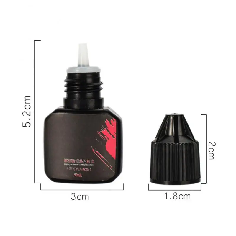 1 ~ 10 pezzi 5ml colla per Extension ciglia 1-3 secondi colla per ciglia ad asciugatura rapida colla per ciglia colla per ritenzione adesiva nera Make Up