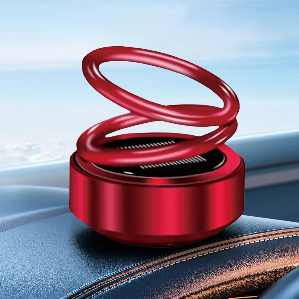 1/5PCS Car Auto Rotating Aromatherapy Air Perfume Cleaner Fresher Double Ring Interior Diffuser for Home Bedroom Cars Accessorie