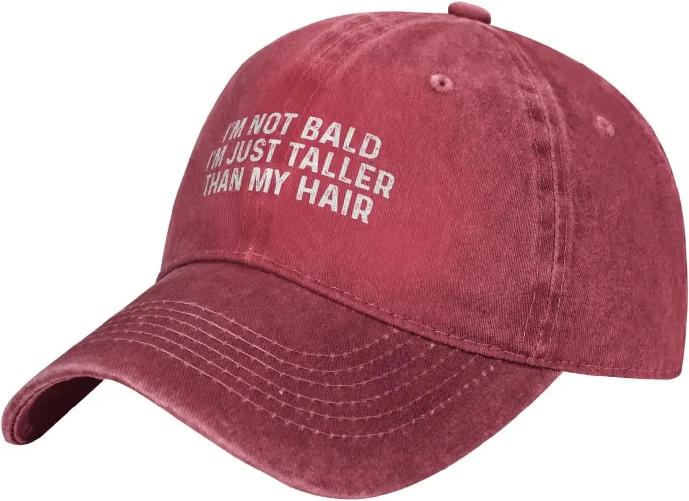 I'm Not Bald I'm Just Taller Than Hair Cap for Women Dad Hats Funny Hat