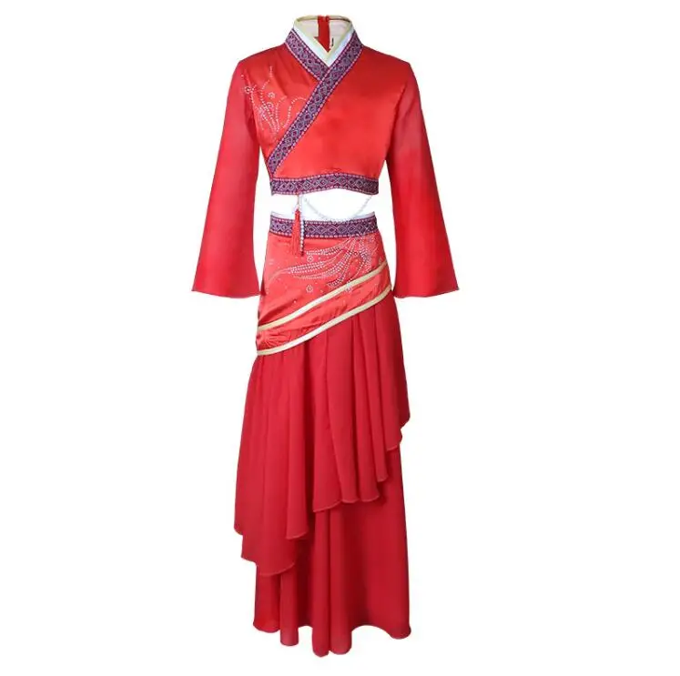 Red Classical Dance Performance Dress Yu Ge Dance