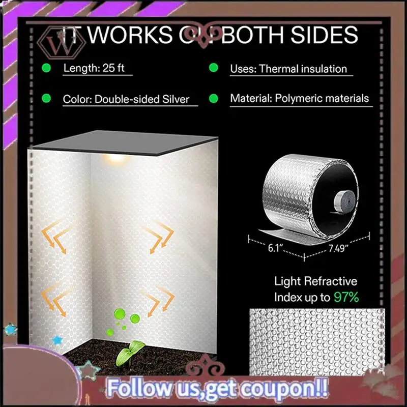 ABBG-1 rollo de película de burbujas de aislamiento de envoltura reflectante plateada para requisitos una barrera de vapor