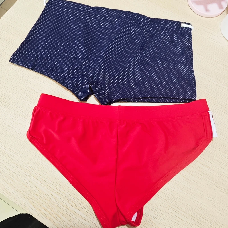 2026 Simple Real shot quick-drying swimming trunks men's summer tethered nylon low-rise boxerwholesale beach pants men's 1990-PJ
