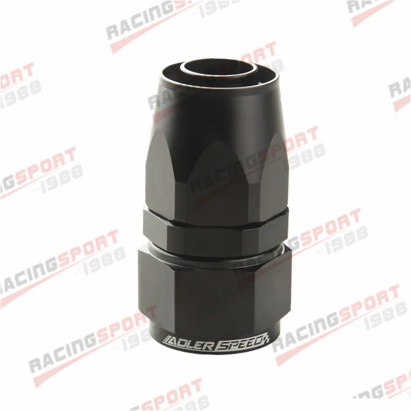 ADLER SPEED AN16 Straight 0°/45°/90°/180° Degree Swivel Hose End Oil Fuel Line Fitting Adapter Black