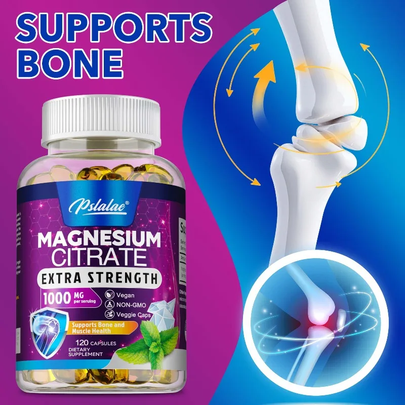 

Капсулы цитрата магния - способствуют улучшению пищеварения и усвоения, успокаивают нервы, способствуют росту мышц, поддерживают здоровье костей и суставов.