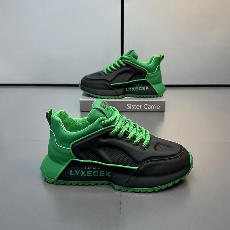 

Мужские массивные кроссовки, дизайнерская весенне-осенняя повседневная обувь, новая модная универсальная студенческая спортивная обувь, увеличивающая рост