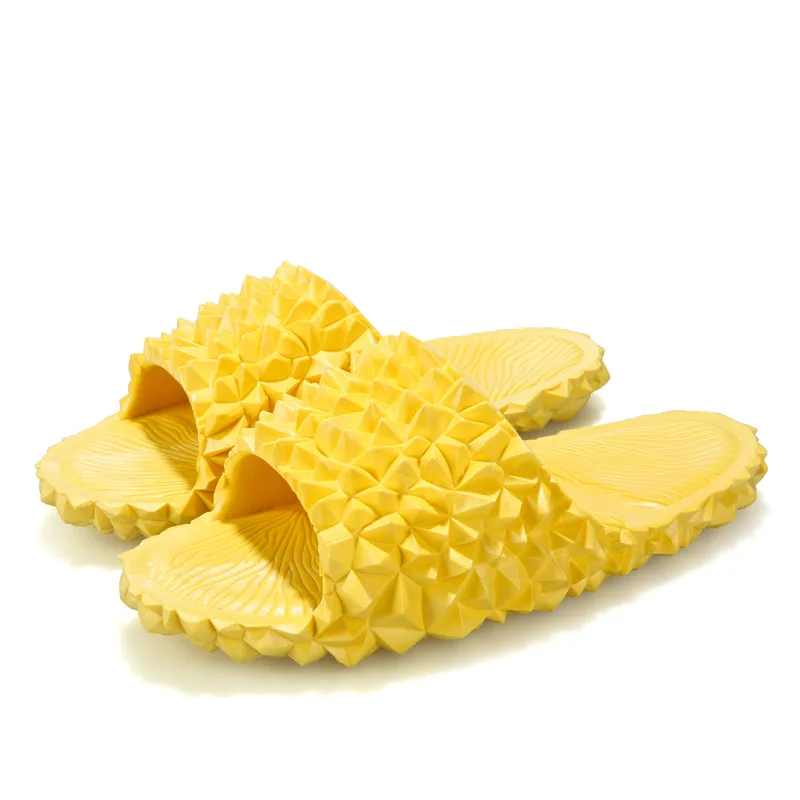 Cute Durian Indoor Outside Slippers Female Bathroom Slipper Girls Beach Flip Flops Summer Shoes Woman Fashion Slides