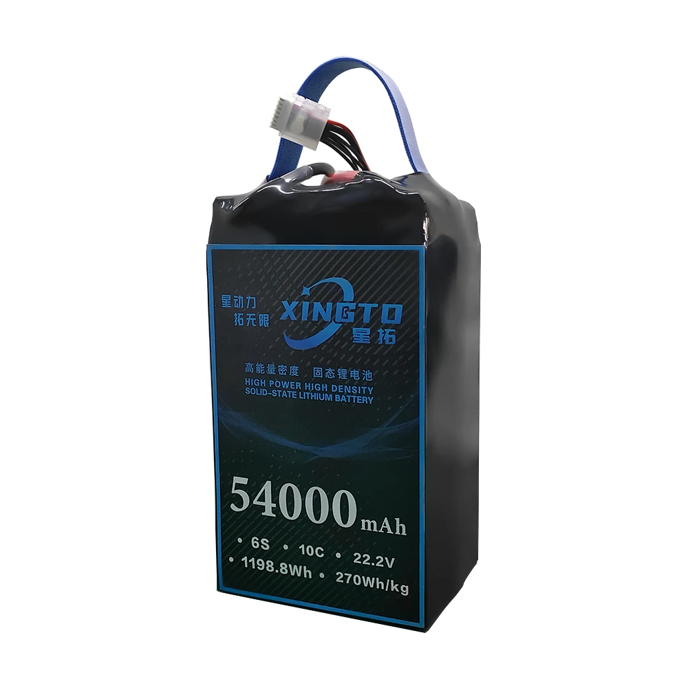 Lion Pack solid state Battery 6S 22.2V 54000mAh 10C With AS150 AS150U XT90 for Industrial