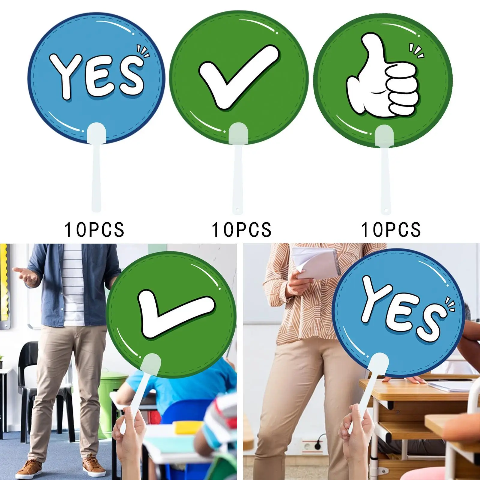 Voting Paddles Teaching Props Response Signs for Game Activities Meeting