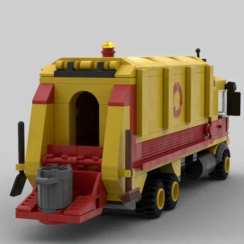 Moc Mattoni da costruzione Modello di auto da città Rifiuta Collezione Camion Tecnologia Blocchi modulari Regali Giocattoli di Natale Set fai da te Assemblaggio