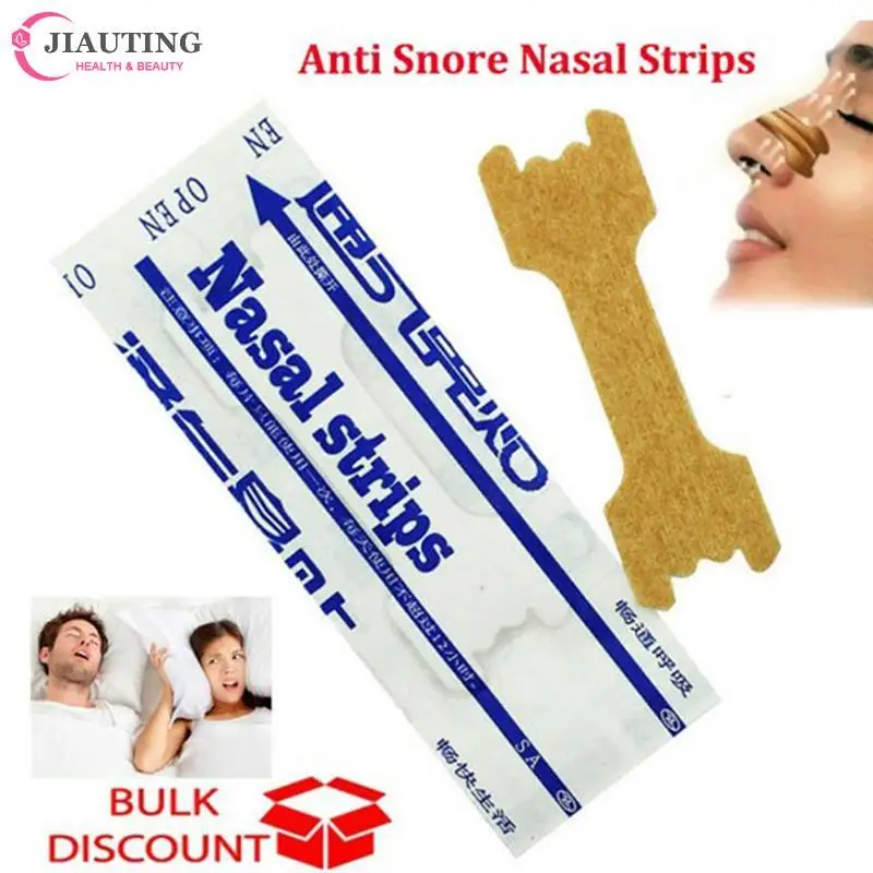 5Pcs  Strips Transparent Nasal Strips Anti-Snoring Sticker Better Nose Breath Reduce Snoring Tool Health Care Stop Snoring Patch