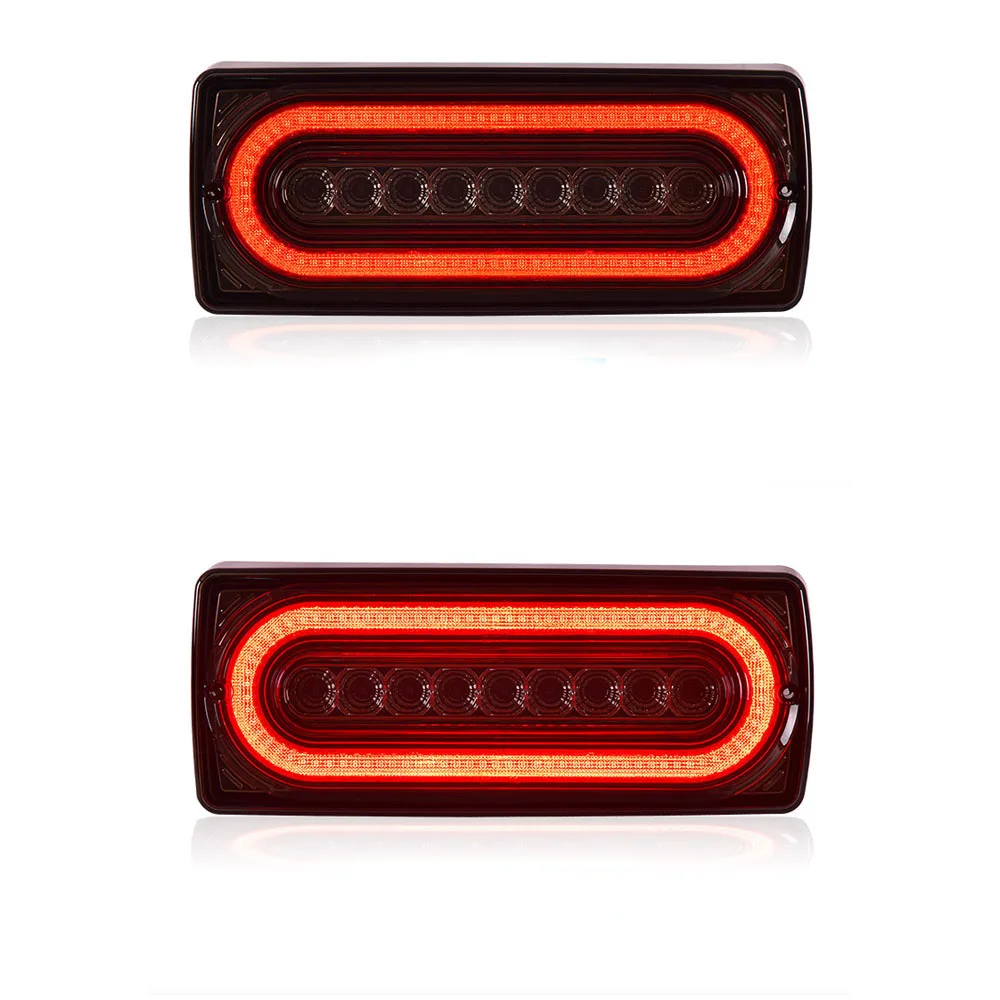 

For Mercedes-Benz G-Class W463 Tail Light Assembly Modified LED Running Lights Water Turning Brake Lights Rear Bumper 09-18