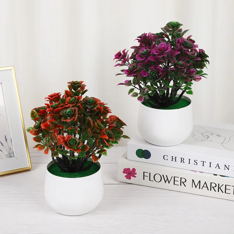 

1pc Home Decoration Artificial Flower Fake Green Plant Indoor And Outdoor Decor Weddings And Festival Artificial Flower Decor