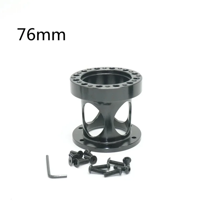 Espaciador de cubo de volante Universal, Kit de espaciador de adaptador negro, modelado hueco, 51mm, 76mm, 2022mm, novedad de 101