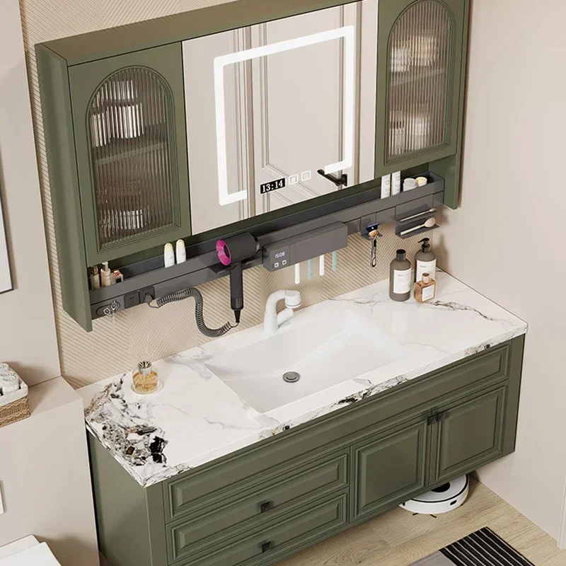 Nordic Storage Bathroom Cabinets Storage Vanity with Mirror Bathroom Cabinets Simple Design Bathroom Furniture Gabinetti LLBC