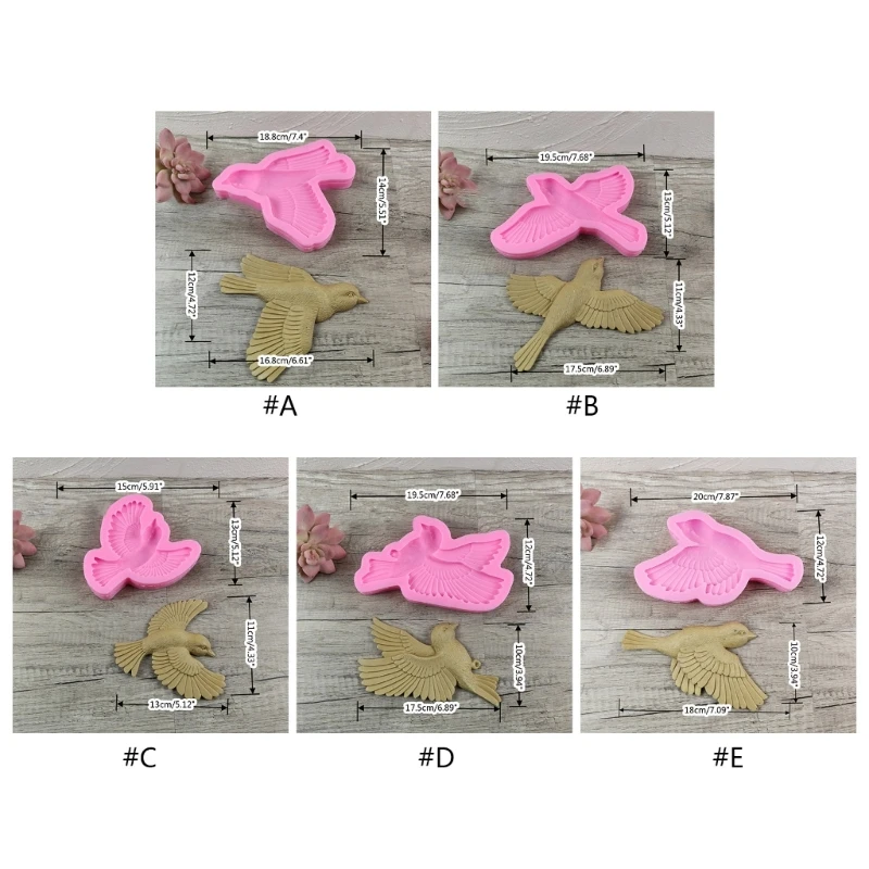 R3MC 3D Flying Bird Silicone Molds,Animal Resin Mold for Epoxy Casting Wall Hangings,Bedroom Decor,Art Craft,Home Decors