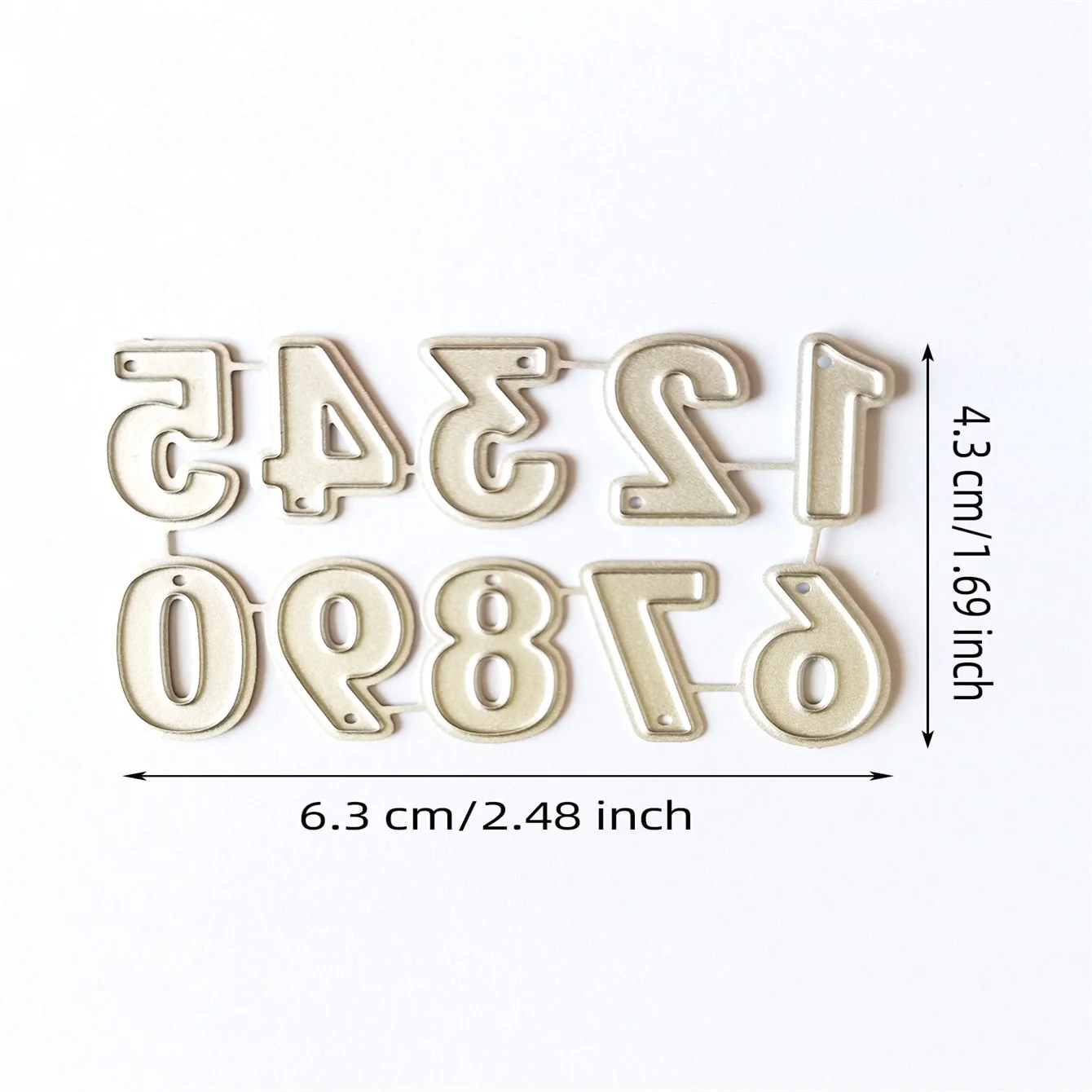 Metal Cutting Dies Stencils For DIY Scrapbooking 0-9 Number Album Stamp Paper Card Embossing Decor Craft Knife Mould