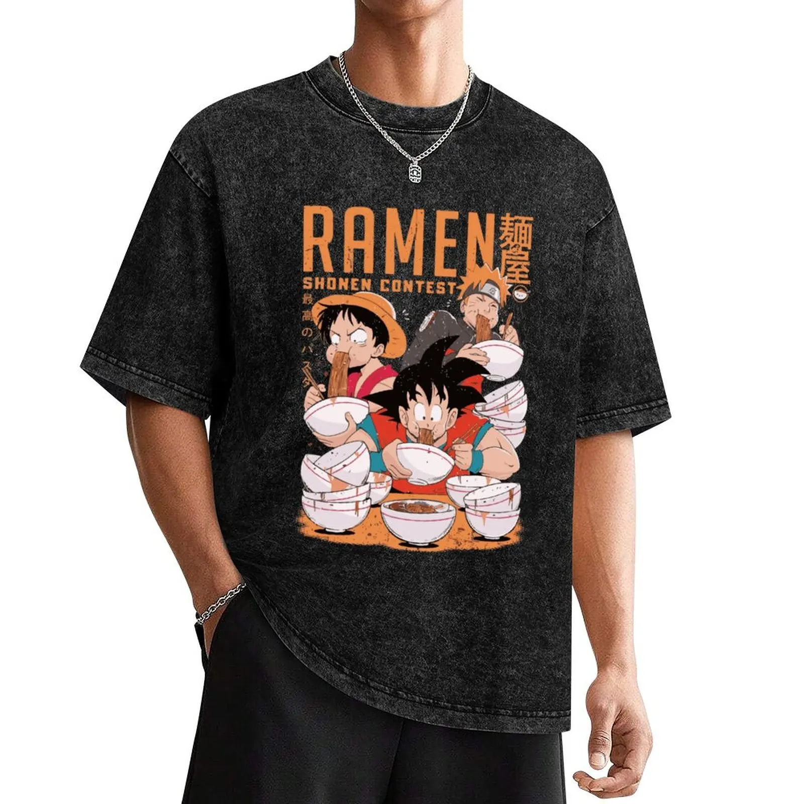 Shonen ramen T-Shirt blacks customs sublime street wear mens white t shirts