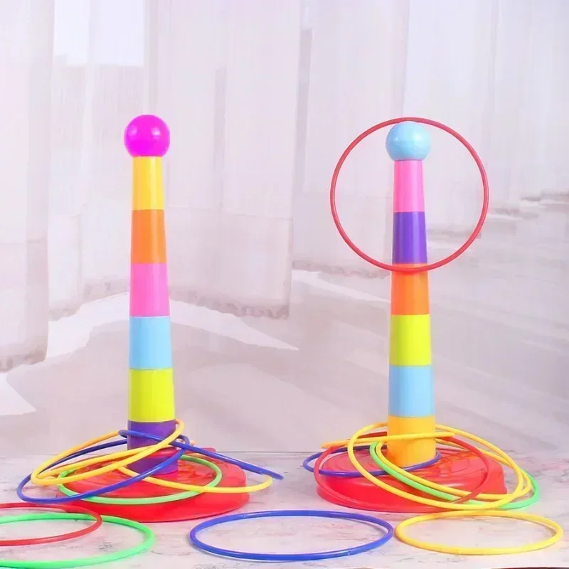 Children's Fun Ring Throwing Game Outdoor Throwing Plastic Circle Parent-child Interactive Competition Kids Sense Training